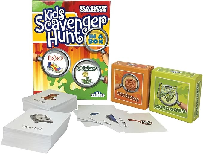 Kids Scavenger Hunt - Children's Game - Ages 6+ - Indoor and Outdoor Scavenger Hunt Game - Develo... | Amazon (US)