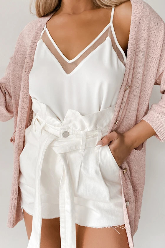 Sweet Fling White Mesh Tank Top | Lulus (US)