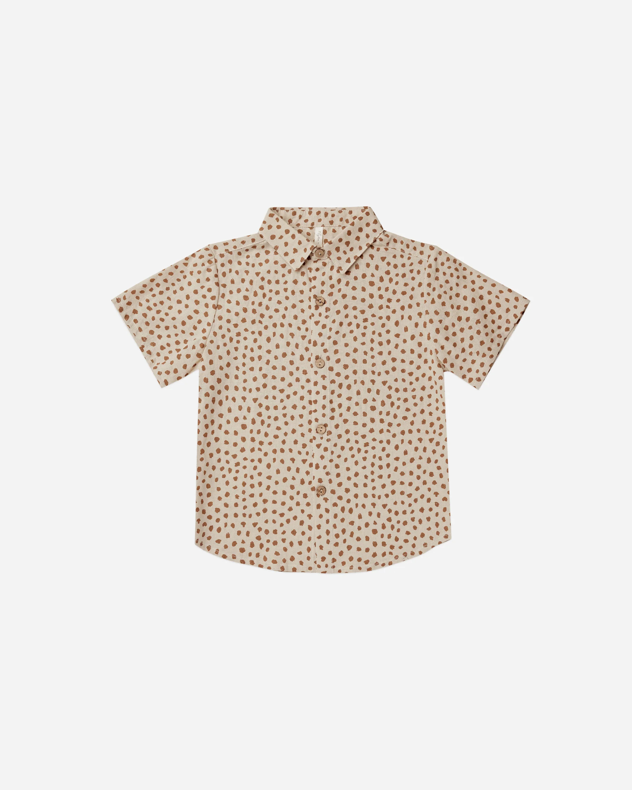 Collared Short Sleeve Shirt || Spots | Rylee + Cru