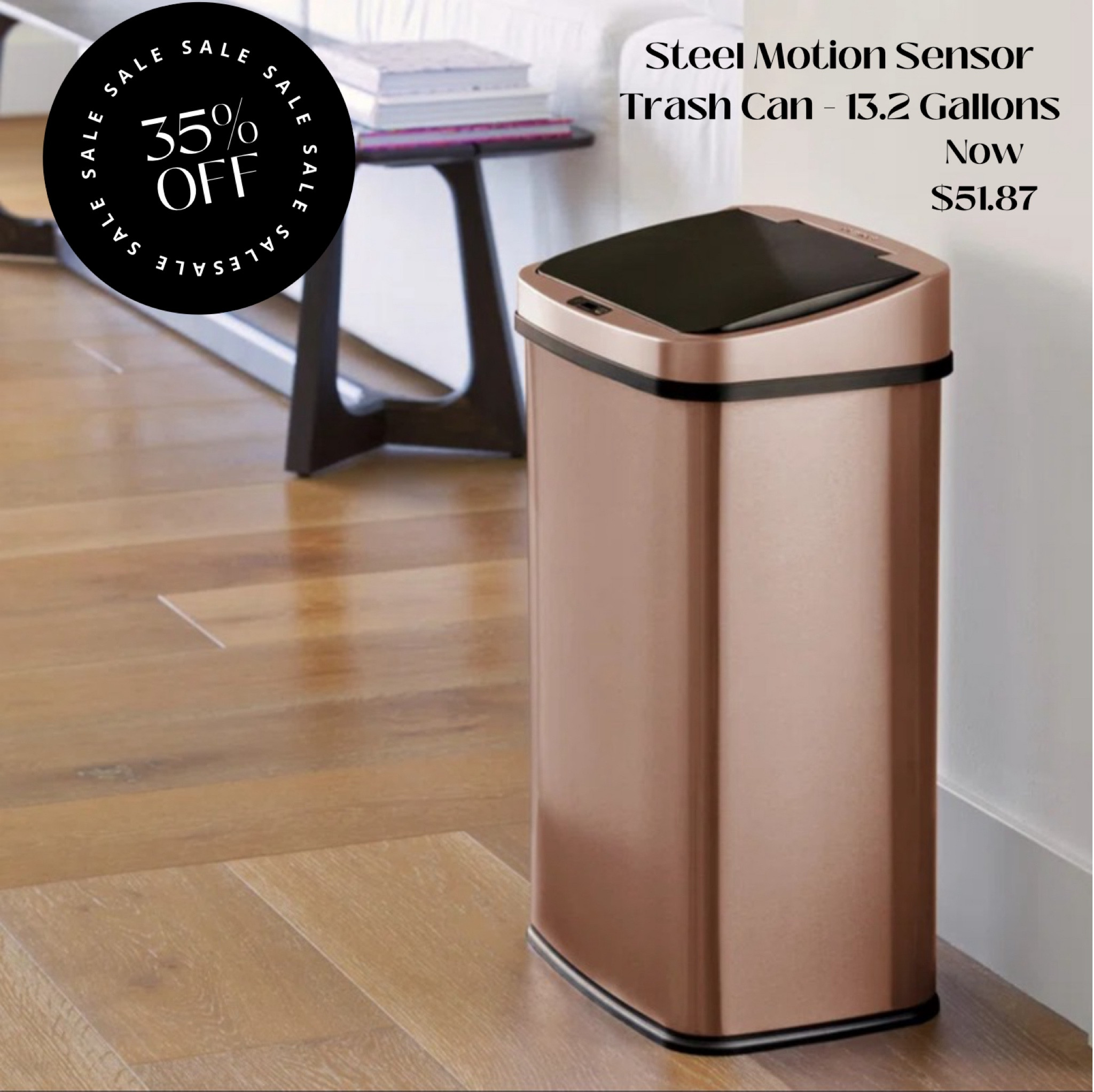 Steel motion sensor trash can 

#LTKSaleAlert #LTKHome