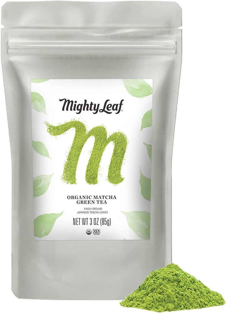 Mighty Leaf Tea, Organic Matcha Green Tea Powder - 3 Ounce Bag, 100% Japanese Matcha, Unsweetened | Amazon (US)