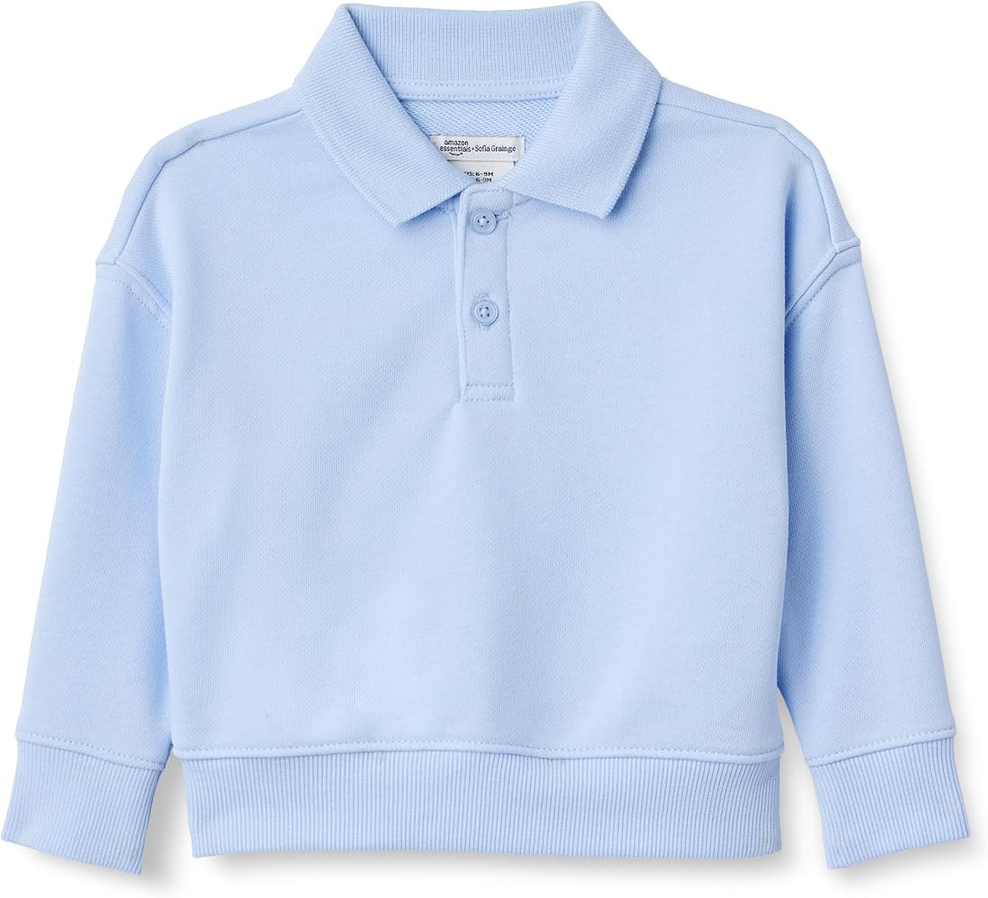 Amazon Essentials x Sofia Grainge Babies, Toddlers, and Boys' French Terry Polo Sweatshirt | Amazon (US)
