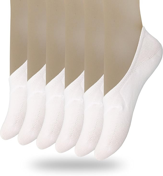 Eedor Women's 3 to 8 Pack Thin No Show Socks Non Slip Flat Boat Line | Amazon (US)