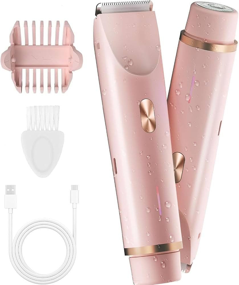 Bikini Trimmer for Women, Waterproof Electric Razors, Bikini Shaver for Women for Ladies Pubic, F... | Amazon (US)