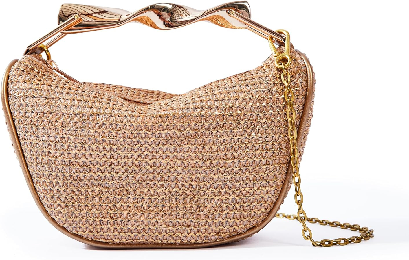 SKYK Straw Crossbody Bags for Women Summer Mini Satchel Handbags Top Handle Purse Woven Shoulder ... | Amazon (US)