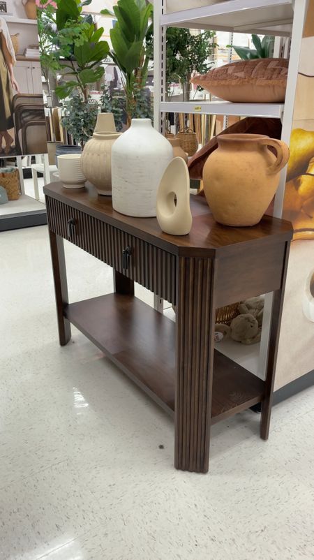 Laguna Nigel Fluted Wooden Console Table Brown. 🤎 Form & function! Space to display on top and bottom shelf. While also having room to hide away items in the drawers. Making it a great furniture piece for an entryway!

#LTKxTarget #LTKVideo #LTKhome
