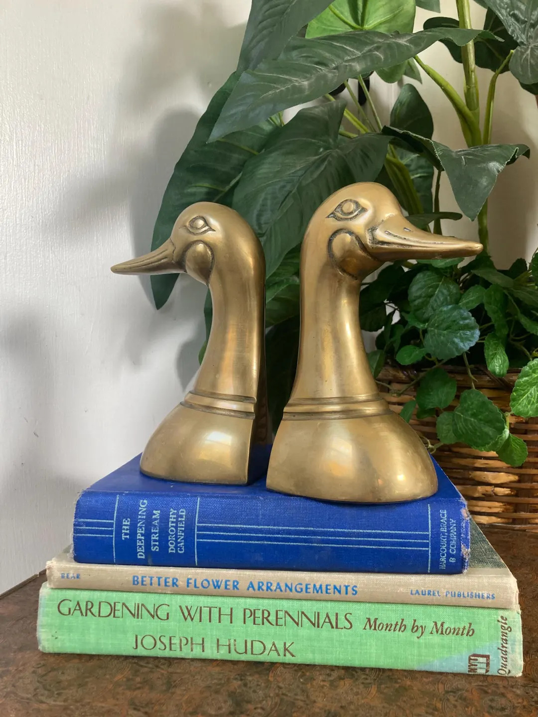 Brass Duck Head Bookends - Etsy | Etsy (US)