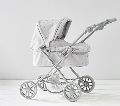 Gray Stars Pram Doll Stroller | Pottery Barn Kids