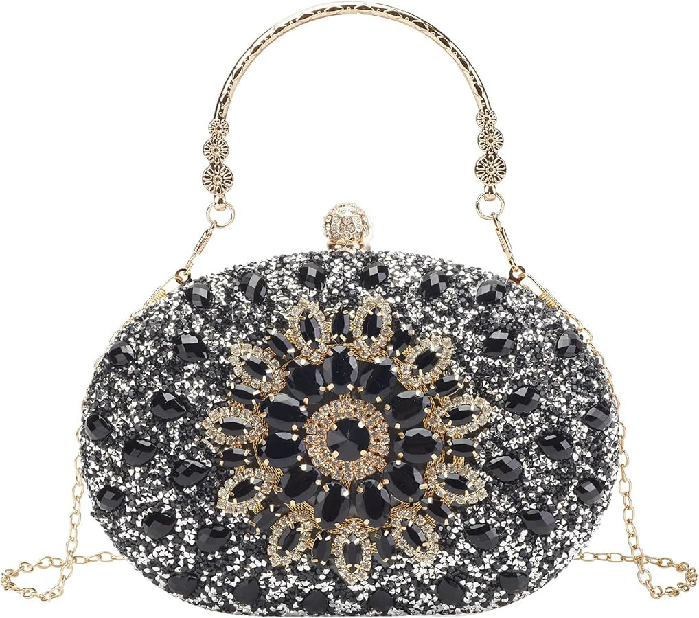 Suhatjia Rhinestone Evening Clutch Purses for Women Evening Weddings,Party Purses Crystal Diamond... | Amazon (US)