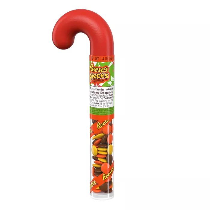 Reese's Pieces Holiday Filled Candy Cane - 1.4oz | Target