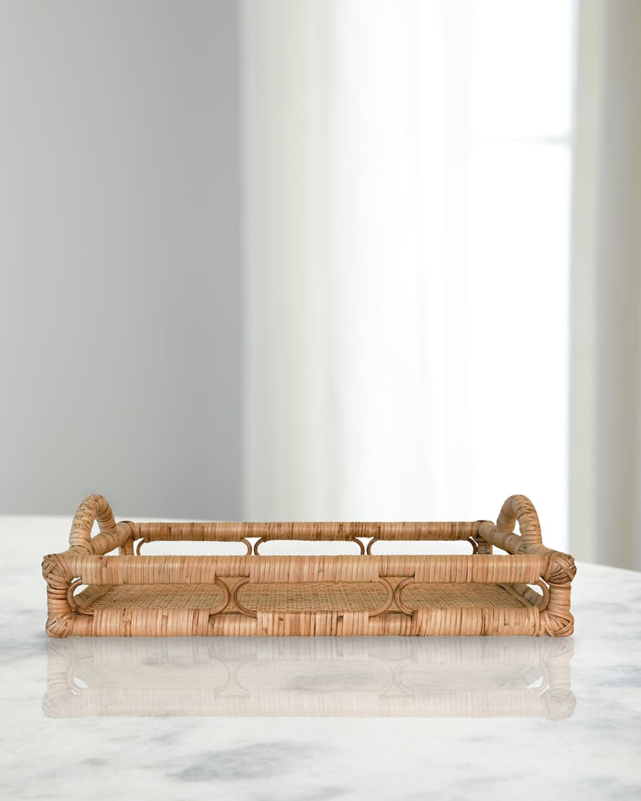 Tatum Rattan Tray | Neiman Marcus