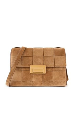 Loeffler Randall Women's Delphine Leather Clutch, Toffee, One Size | Amazon (US)