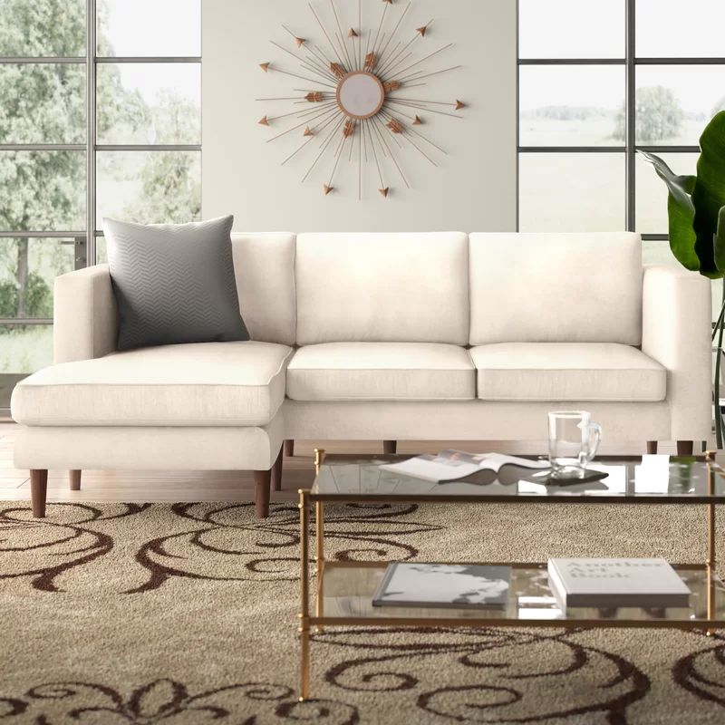 Aaron 88.98" Wide Reversible Sofa & Chaise with Ottoman | Wayfair North America