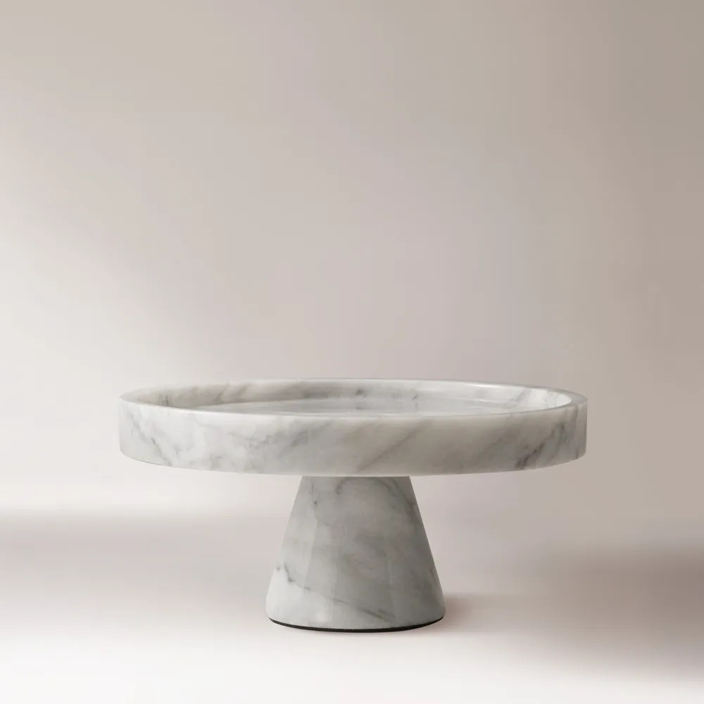 9" Marble Cake Stand | Hernest
