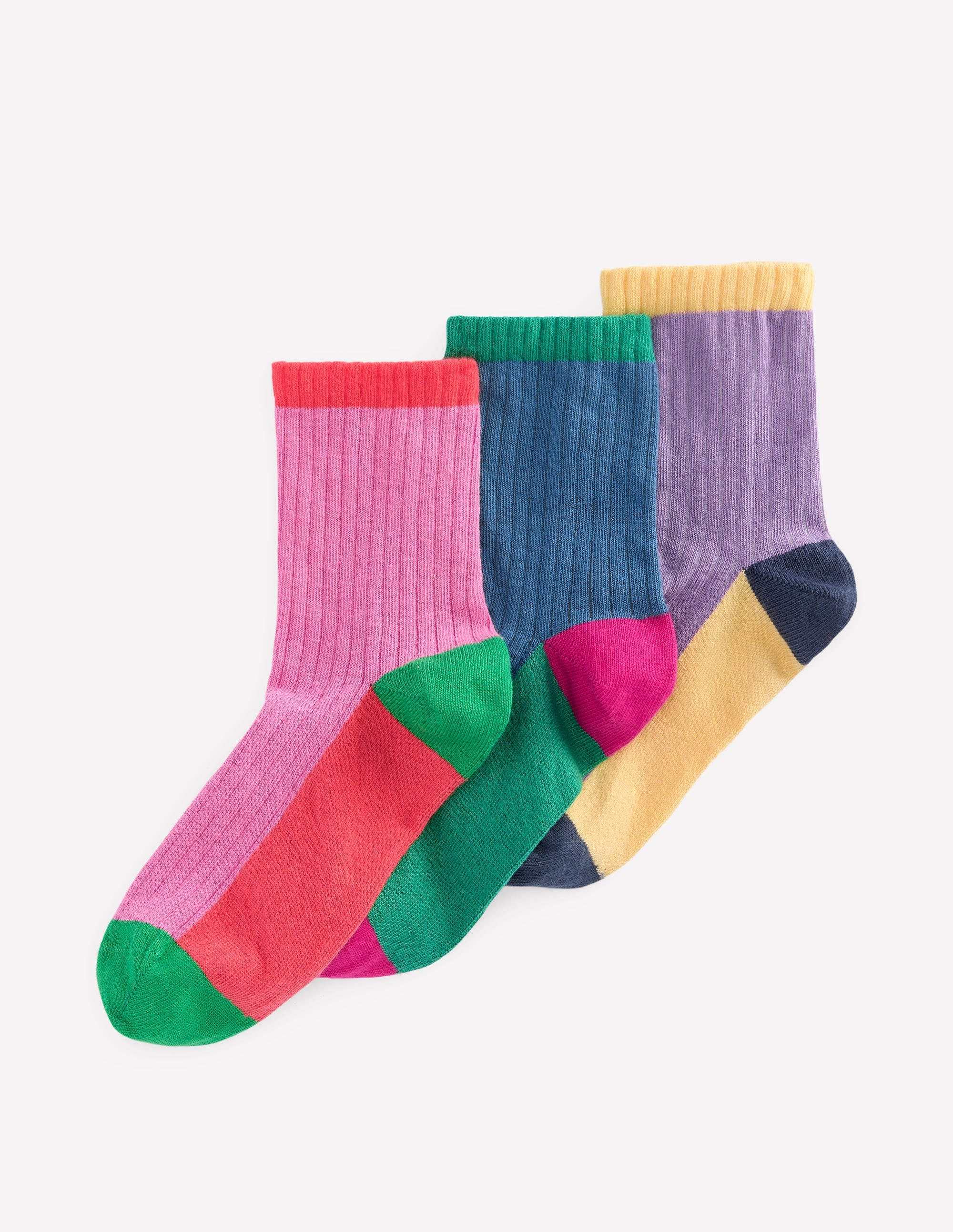 Colourblock Socks-Multi | Boden (US)
