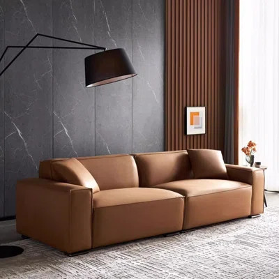 44.88" W Mid-Century Modern Linen Upholstered Loveseat Sofa, | Wayfair North America