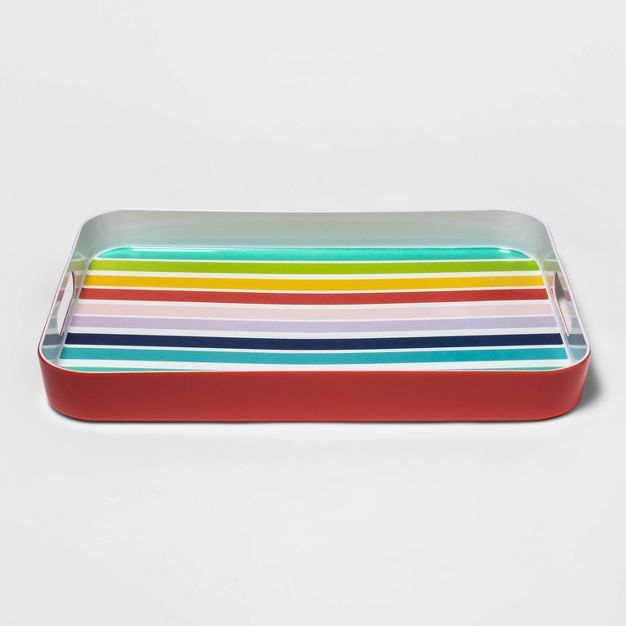 18" x 13" Melamine Printed Rectangle Serving Tray - Sun Squad™ | Target