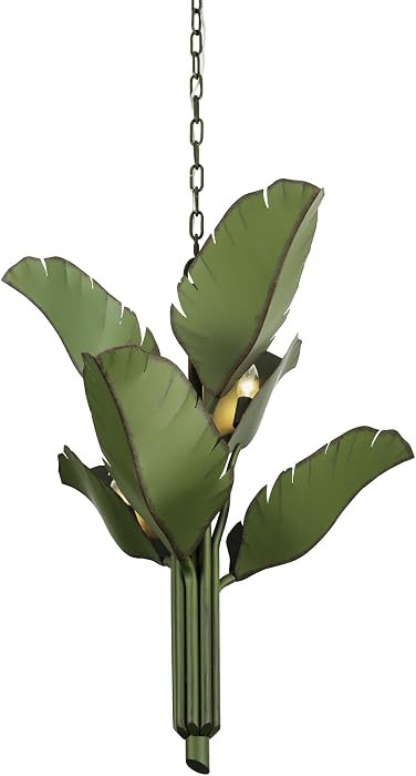 Banana Leaf 6 Light Chandelier - Natural Green | Amazon (US)
