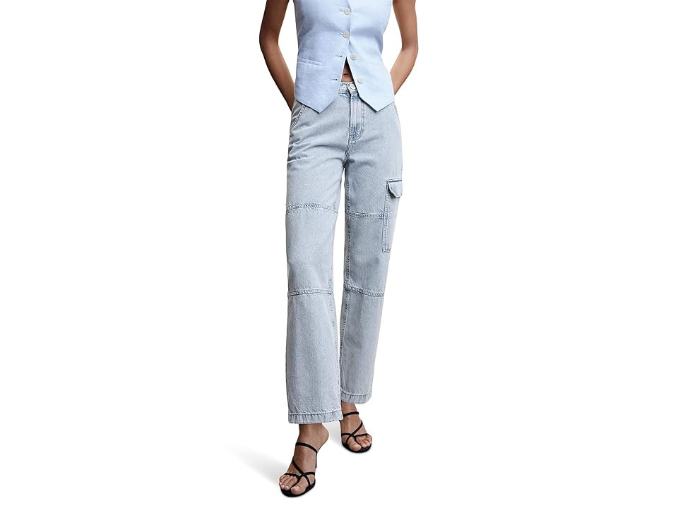 MANGO Lily Jeans (Open Blue) Women's Jeans | Zappos