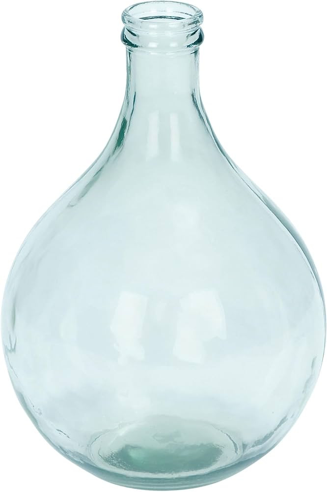 Deco 79 Recycled Glass Handmade Decorative Vase Spanish Bottle Centerpiece Vase, Flower Vase for ... | Amazon (US)