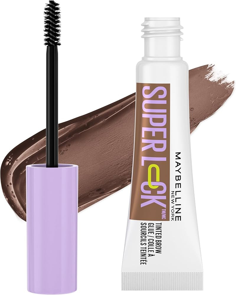 Maybelline Super Lock Brow Glue Eyebrow Gel, Lightweight and Waterproof Tinted Brow Gel For Up To... | Amazon (US)
