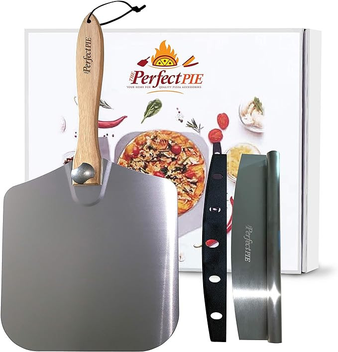 THE PERFECT PIE Premium Pizza Peel 12" x 14" Aluminum Pizza Paddle with Foldable Handle for Stora... | Amazon (US)