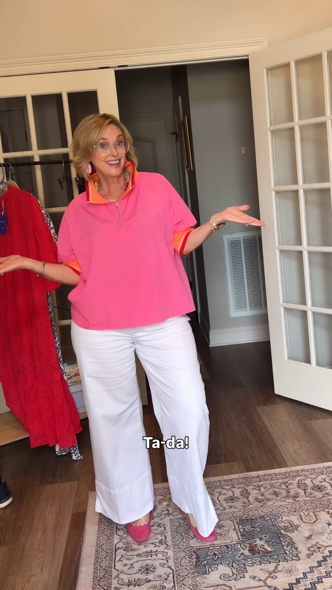 Pink is my love language! I can go into any boutique, spot something pink  and I’m drawn like a moth to a flame. It makes me happy! 
Wear what makes you happy too!

#LTKSeasonal #LTKMidsize