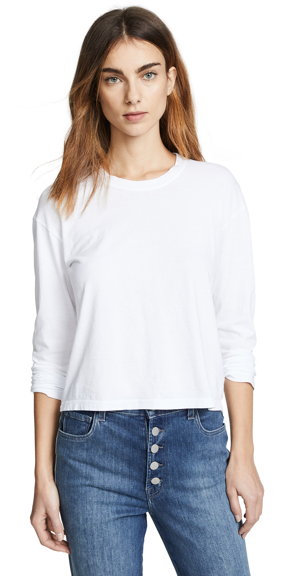 James Perse Vintage Boxy Long Sleeve Tee | Shopbop