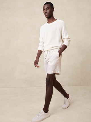 Lino 7" Linen Pull-On Short | Banana Republic (US)