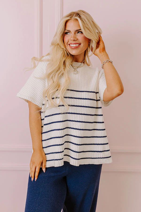 City Chic Knit Top in White Curves | Impressions Online Boutique