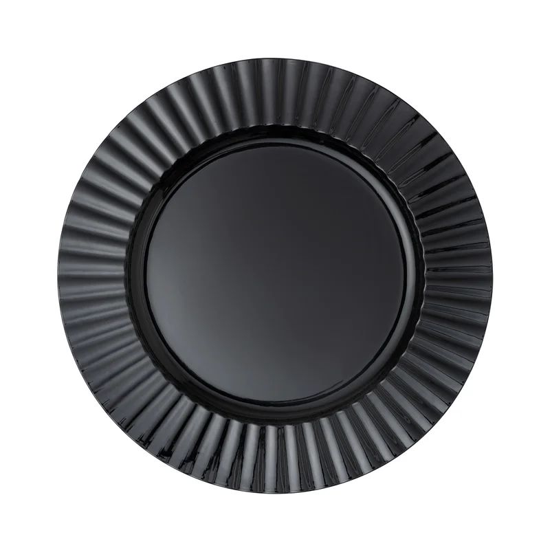 Tatiana Black Charger (Set of 6) | Wayfair North America