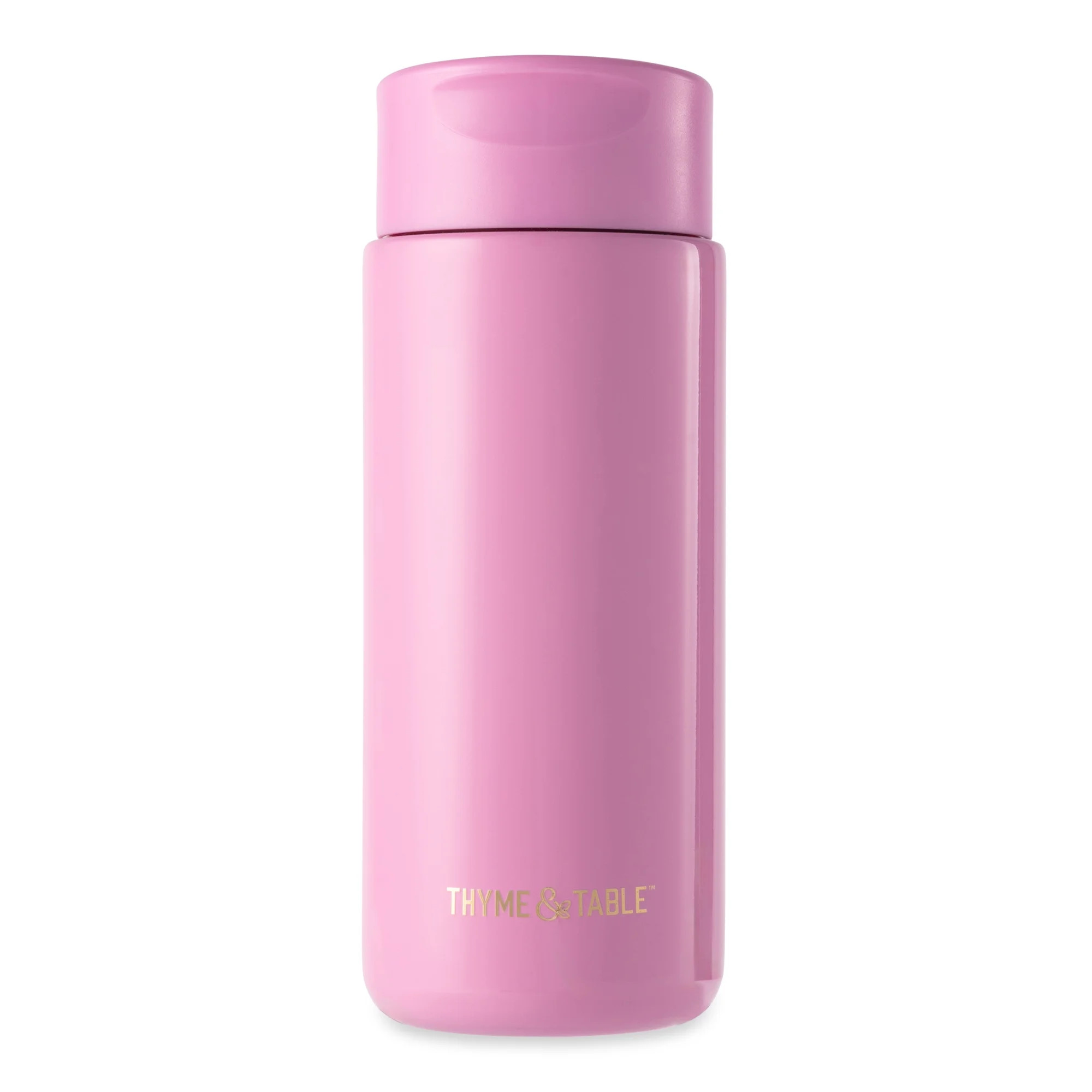 Thyme & Table Double Wall Insulated Stainless Steel Coffee Tumbler, 22oz Travel Mug, Pink | Walmart (US)