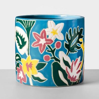 Floral Planter Turquoise - Opalhouse™ | Target