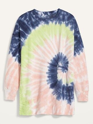 Oversized Vintage Specially Dyed Tunic Sweatshirt for Women | Old Navy (US)