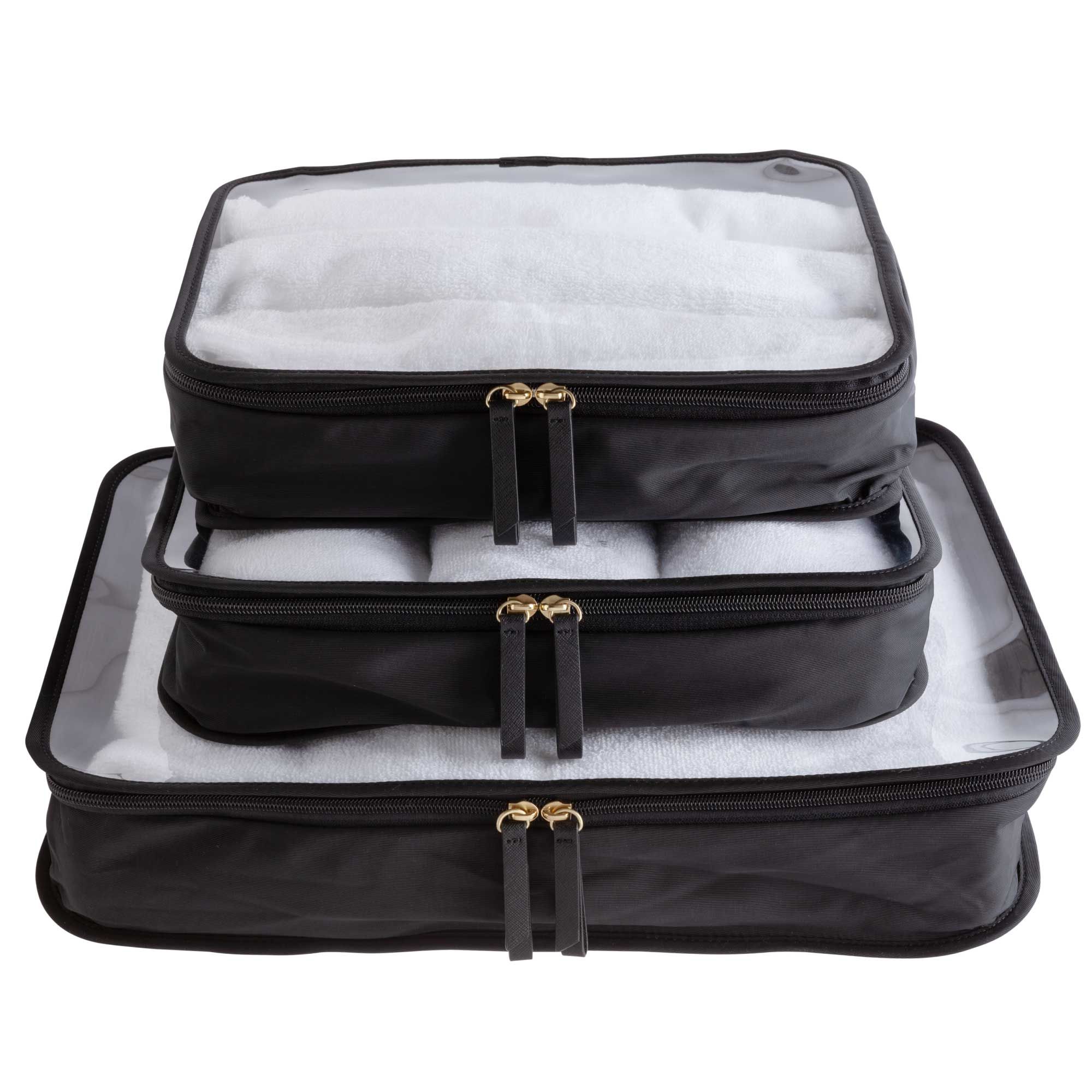 Clarity Packing Cube Trio - See Through Packing Cubes | Truffle | TRUFFLE