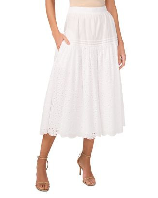 1.STATE Eyelet Scalloped Midi Skirt  | Bloomingdale's Women | Bloomingdale's (US)