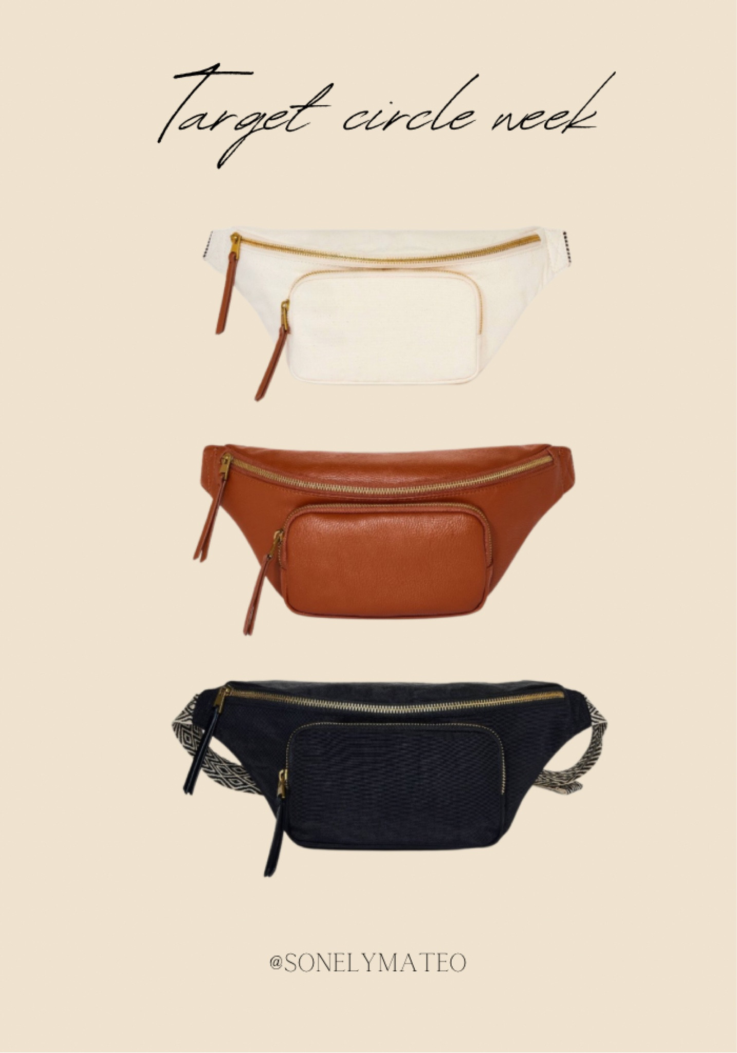 Target leather fanny clearance pack