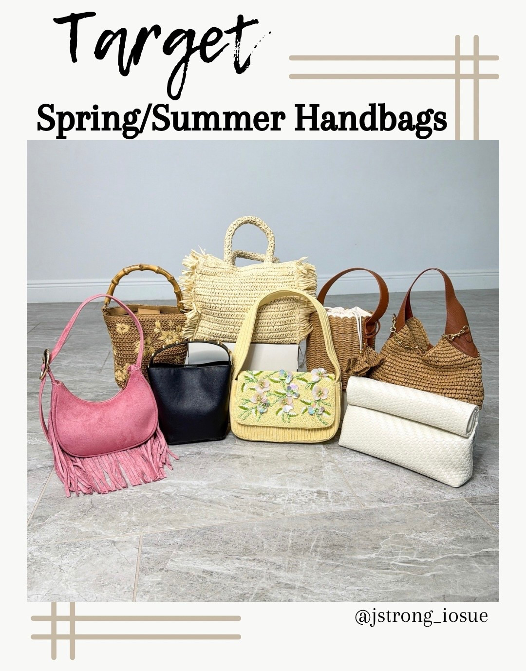 Spring and summer handbags from Target! 

#LTKdayinmylife #LTKootd #LTKgrwm