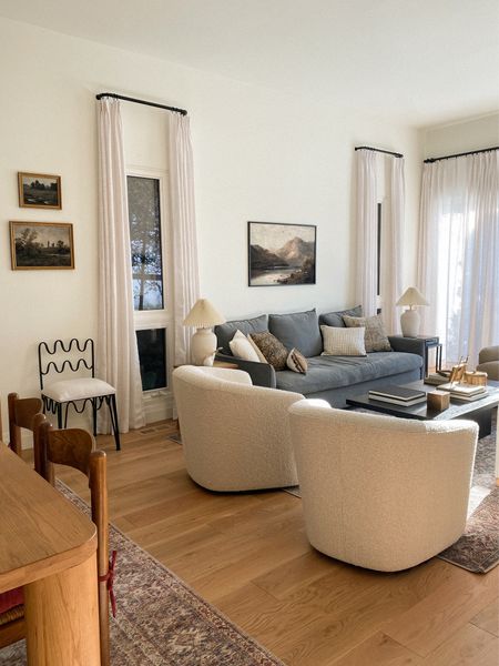 Cozy living room, linen curtains

#LTKhome #LTKstyletip #LTKFind