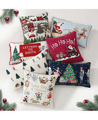 Christmas Printed Decorative Pillows | Macy's