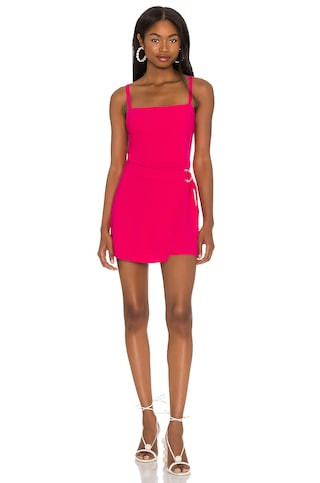 Amanda Uprichard Della Romper in Passionfruit from Revolve.com | Revolve Clothing (Global)