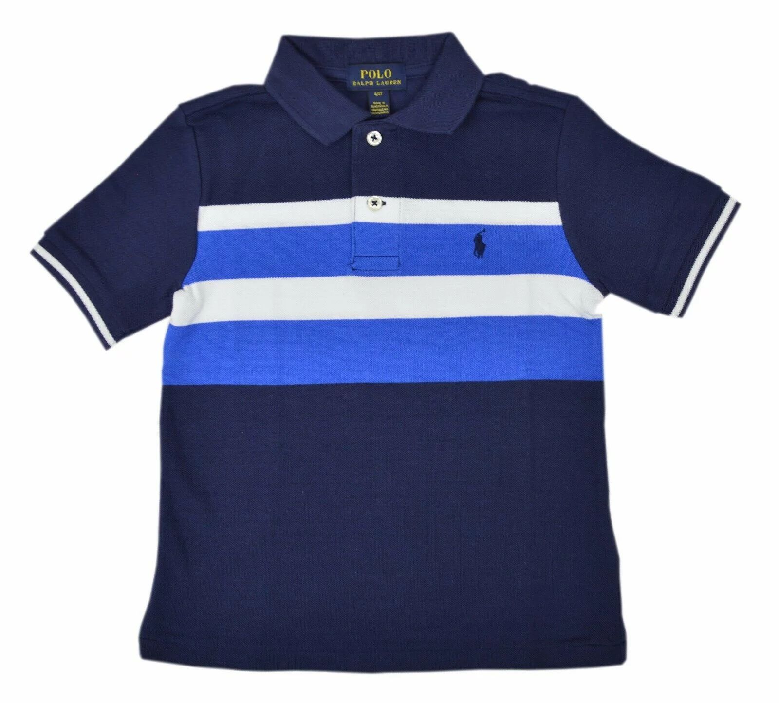 New  Polo Ralph Lauren Toddlers Boys 100% Cotton Mesh Polo Navy MU Size 4/4T 9660-1 | Walmart (US)