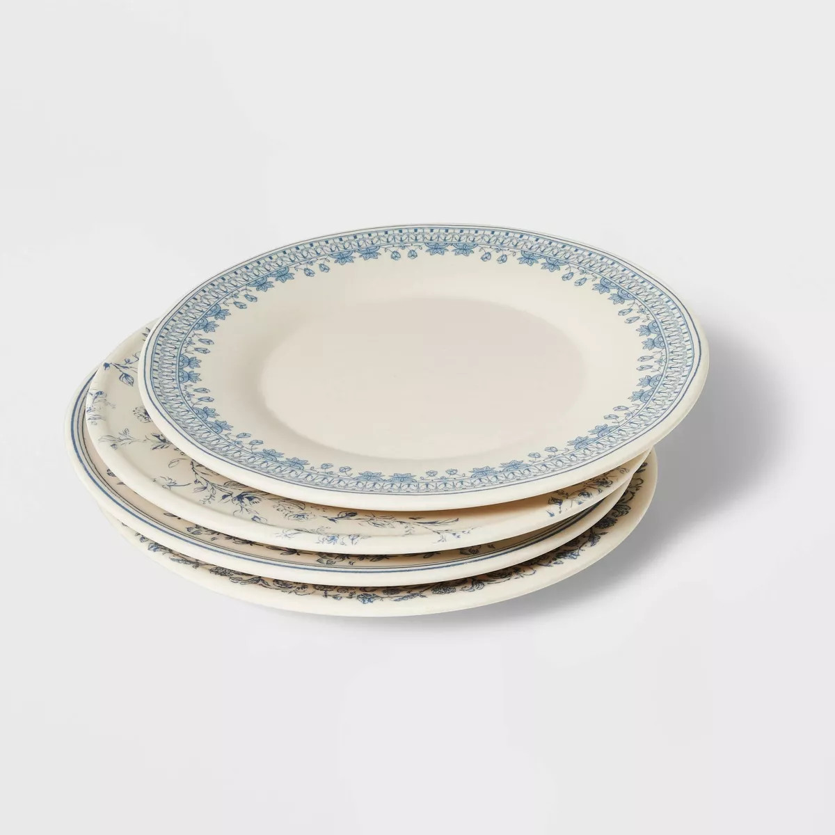 4pc 8.5" Melamine Mixed Pattern Salad Plate Set - Threshold™ designed with Studio McGe | Target
