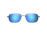 Maui Jim Nanea Square Sunglasses, Gunmetal/Blue Hawaii Polarized, Medium | Amazon (US)