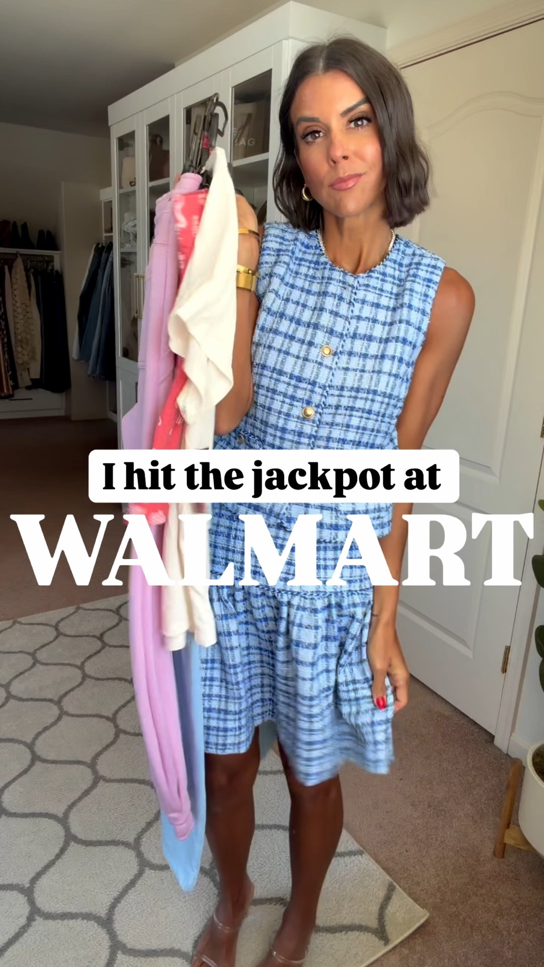 
I hit the jackpot at Walmart! I’m 5’5 and in size xs in blue plaid top, skirt runs big. Need to give down. White jeans fit tts. Grabbed the wrong size in the Diet Coke pjs, but they fit true to size. Size small in blue set. Shoes all fit tts. 

#LTKootd #LTKSeasonal #LTKgrwm
