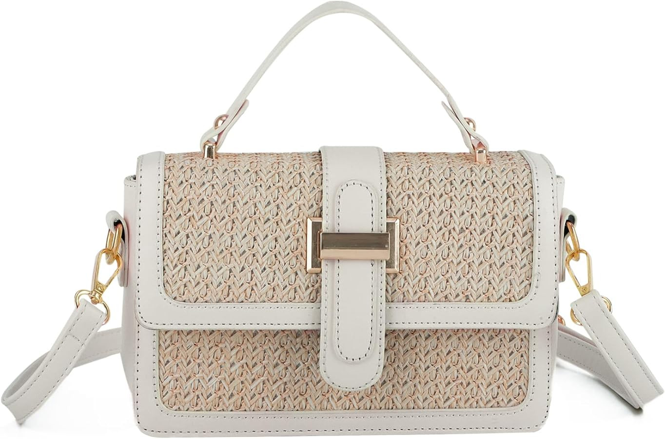 Oweisong Summer Straw Handbags for Women 2024 Spring Purses Trendy Woven Crossbody Bags Vacation ... | Amazon (US)