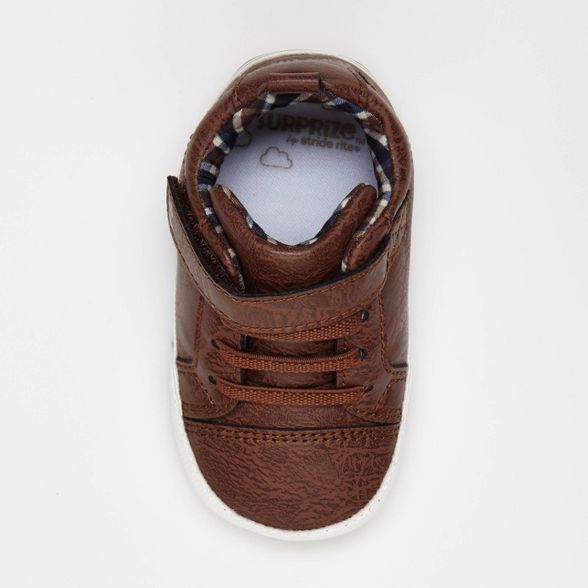 Baby Boys' Surprize by Stride Rite Lee Sneakers Mini Shoes - Brown | Target