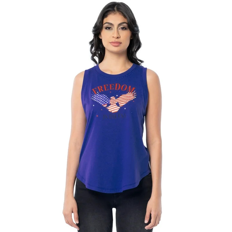 Way To Celebrate Women's Americana Graphic Muscle Tank, Sizes S - XXXL | Walmart (US)