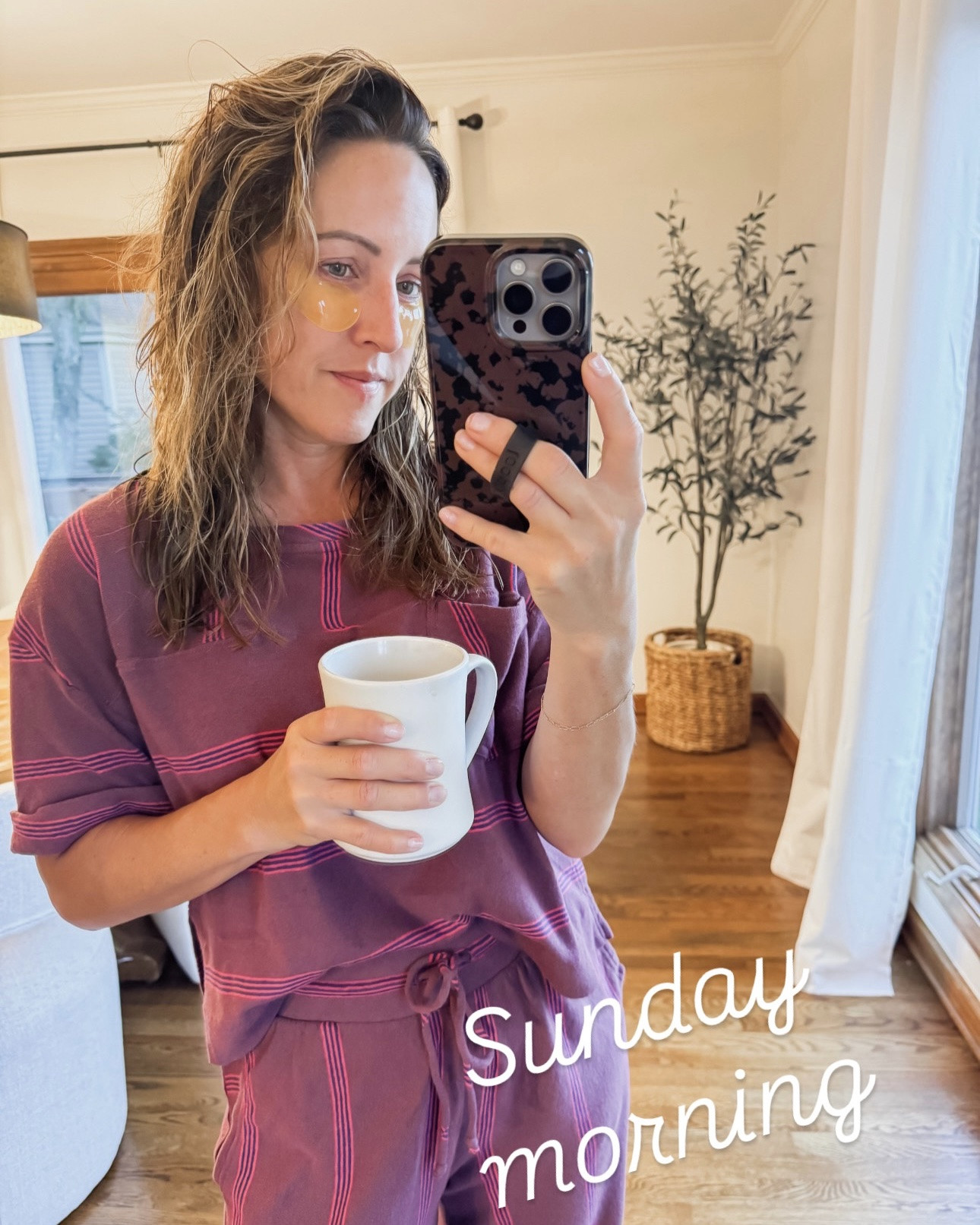 Sunday morning easy start. A little extra self care - these eye patches are ahh-mazing!!
25%-30% off Colleen Rothschild 
✨my everyday morning favorites here too!
@colleenrothschild #crpartner
