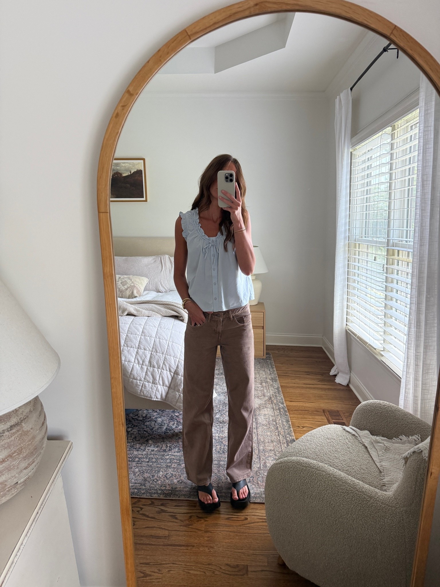 Quince ruffle blouse and loose Levi’s

#LTKdayinmylife #LTKgrwm #LTKootd